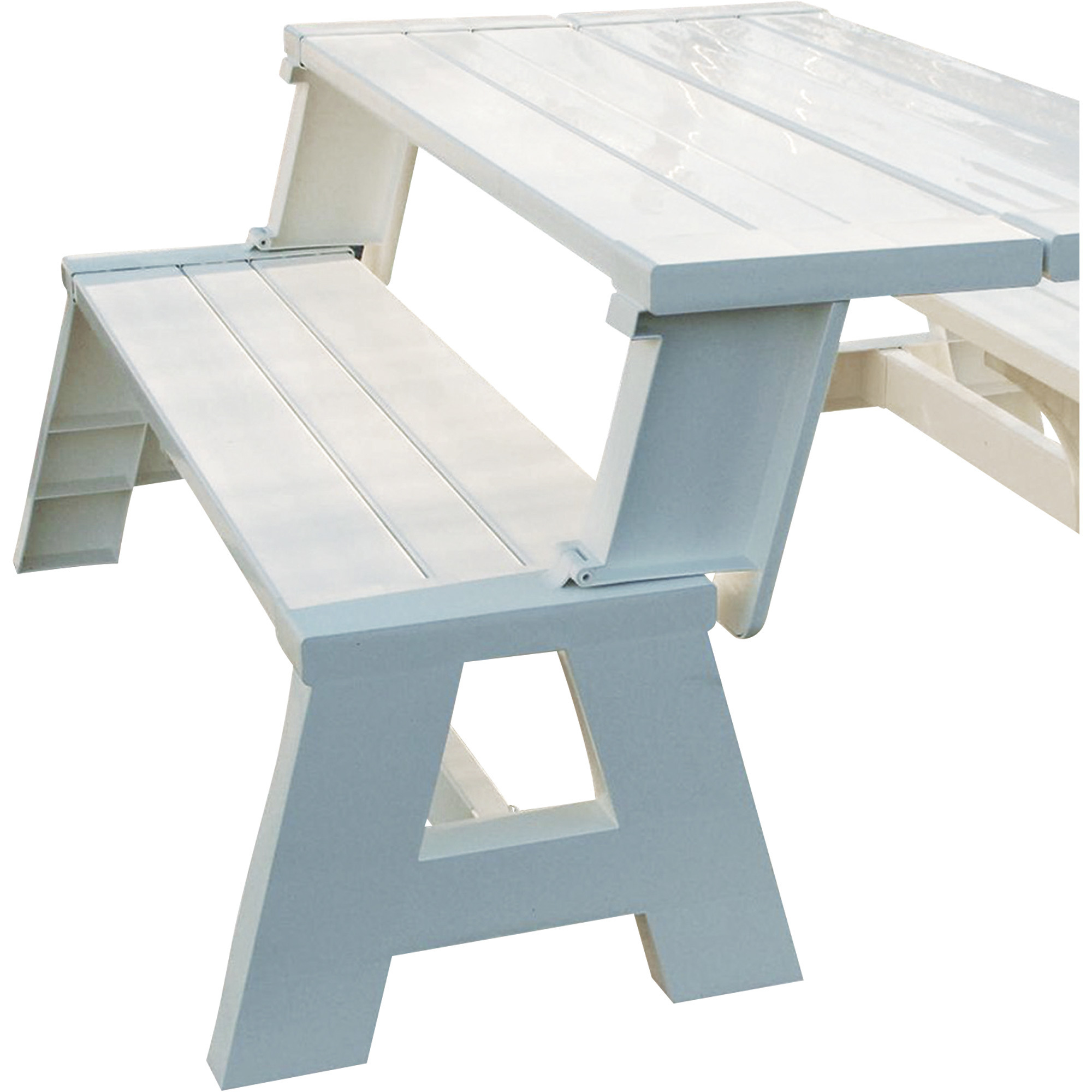 5ft. Outdoor Convert-a-Bench, White, Model# 5RCAT